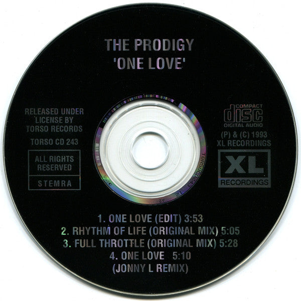 The Prodigy : One Love (CD, Maxi)