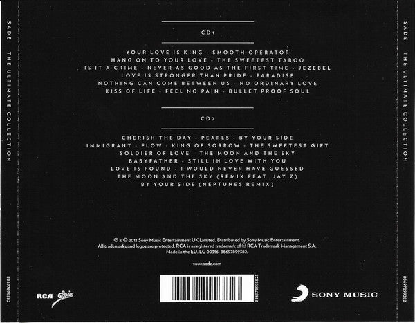 Sade : The Ultimate Collection (2xCD, Comp, RE, Son)