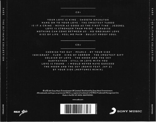 Sade : The Ultimate Collection (2xCD, Comp, RE, Son)
