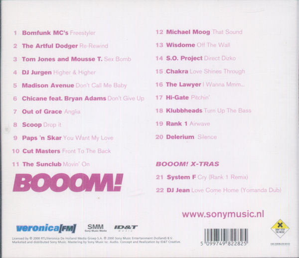 Various : Booom! The Number 1 Dance Album (CD, Comp)
