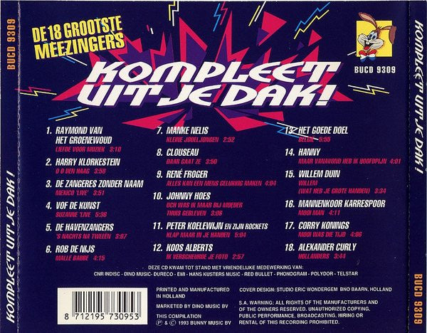 Various : Kompleet Uit Je Dak! (CD, Comp)