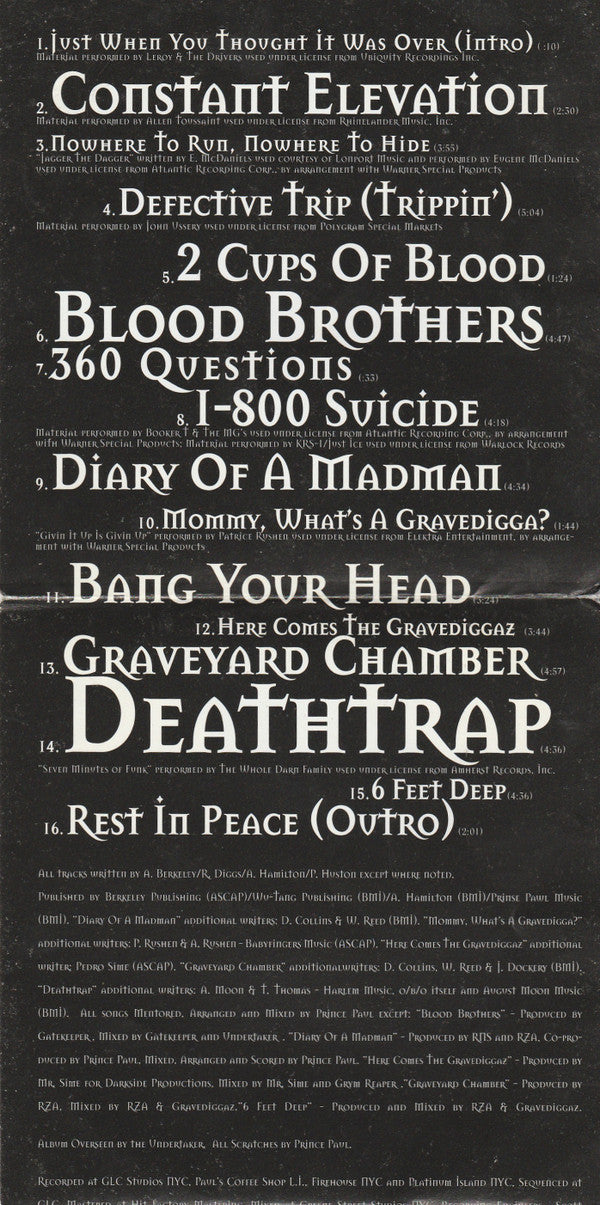 Gravediggaz : 6 Feet Deep (CD, Album, RE)