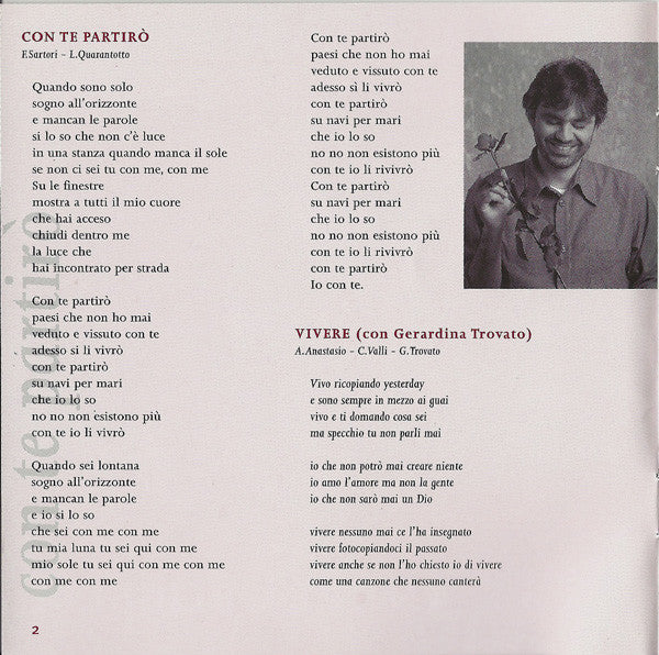 Andrea Bocelli : Romanza (CD, Comp)