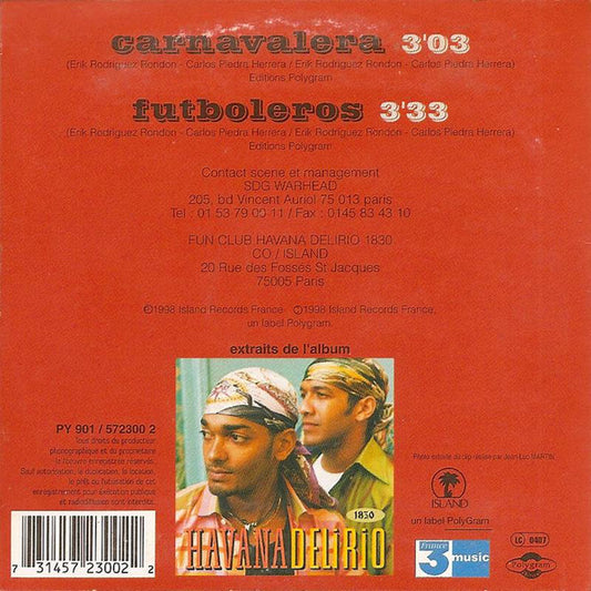 Havana Delirio : Carnavalera (CD, Single, Car)