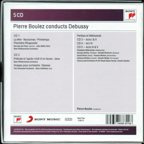 Pierre Boulez, Claude Debussy : Pierre Boulez Conducts Debussy (5xCD, Comp)