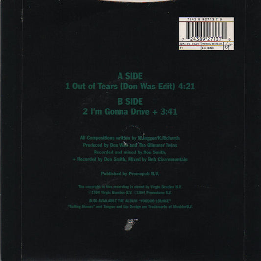 The Rolling Stones : Out Of Tears (7", Single)