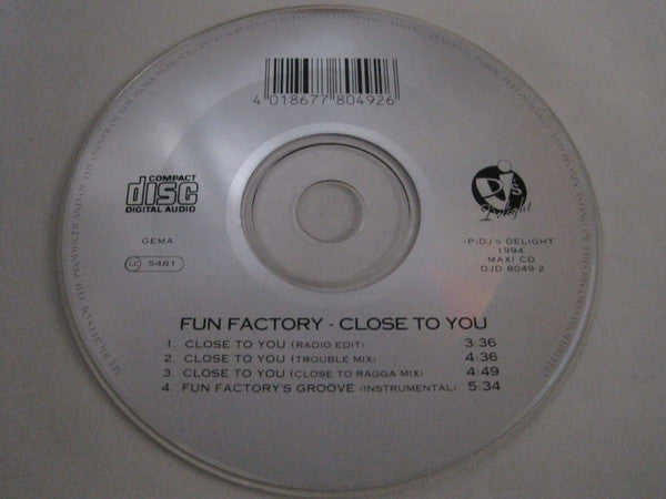 Fun Factory : Close To You (CD, Maxi)