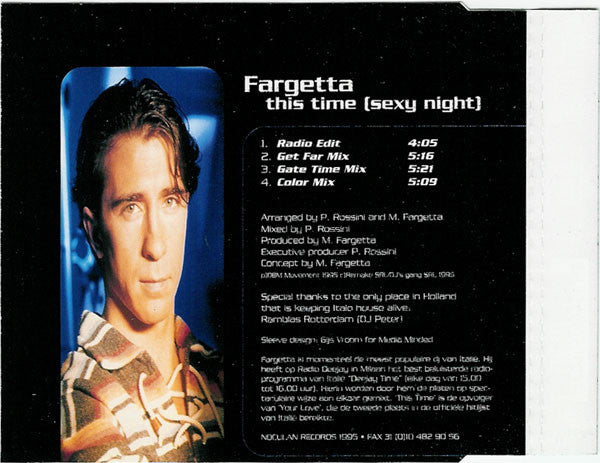 Fargetta : This Time (Sexy Night) (CD, Maxi)