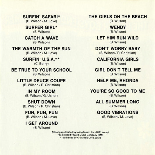 The Beach Boys : Endless Summer (CD, Comp, RE)