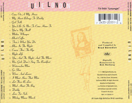 Julie London : Ultra-Lounge: Wild, Cool & Swingin' (CD, Comp, RM)