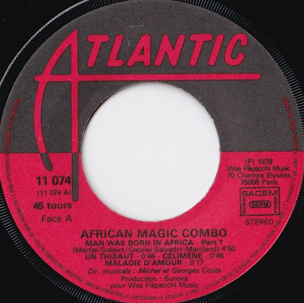 African Magic Combo : Man Was Born In Africa (Part 1 & 2) (7", Single)