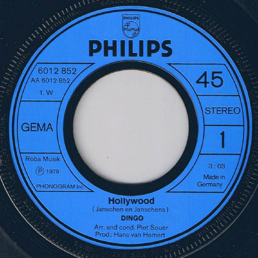 Dingo (2) : Hollywood (7", Single)