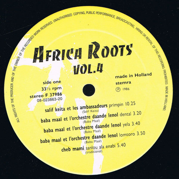 Various : Africa Roots Vol. 4 (LP, Comp)