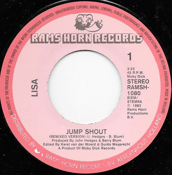 Lisa (2) : Jump Shout (7")