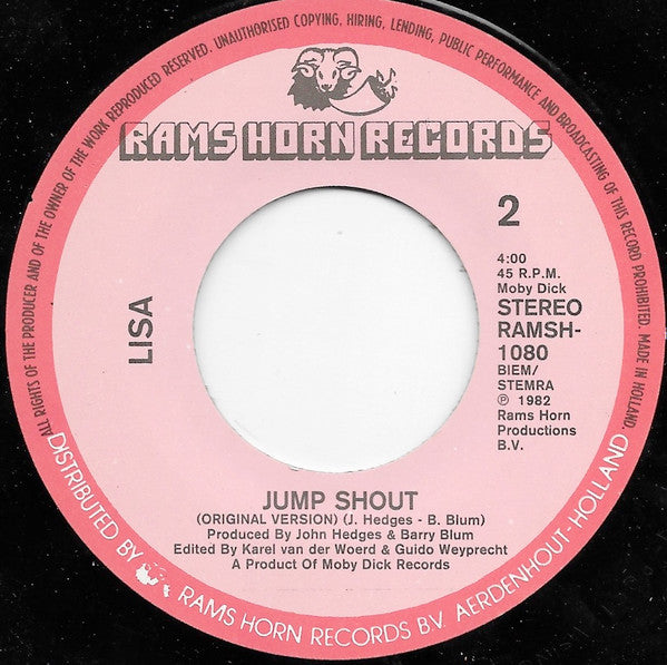 Lisa (2) : Jump Shout (7")