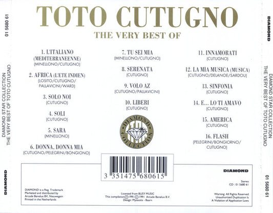 Toto Cutugno : The Very Best Of (CD, Comp)