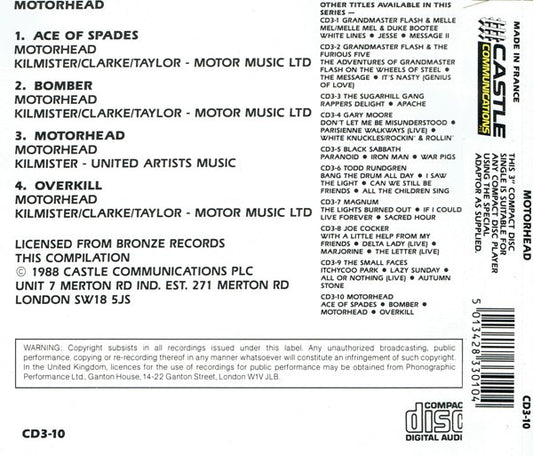 Motörhead : Motorhead (CD, Mini, Single, Comp, Ltd, S/Edition)