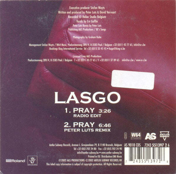 Lasgo : Pray (CD, Single)