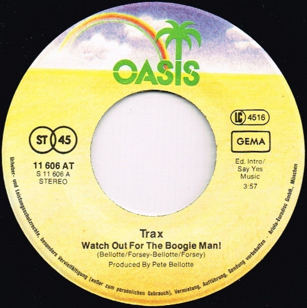 Trax : Watch Out For The Boogie Man / Breathless (7")