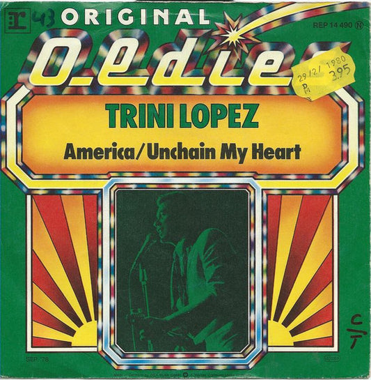 Trini Lopez : America / Unchain My Heart (7", Single)