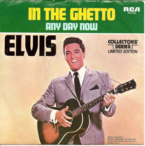 Elvis Presley : In The Ghetto (7", Single, Mono, Ltd, RE, Ind)