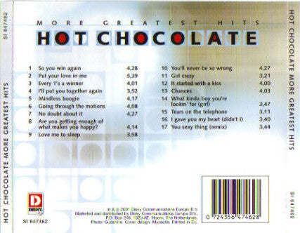 Hot Chocolate : More Greatest Hits (CD, Comp, RE)