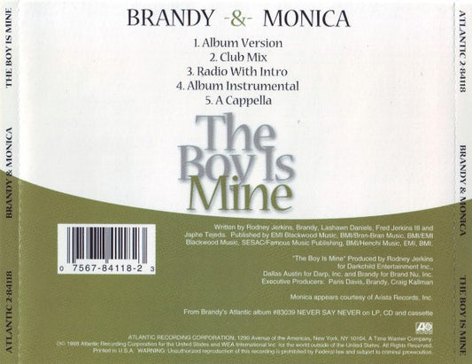 Brandy (2) & Monica : The Boy Is Mine (CD, Maxi)