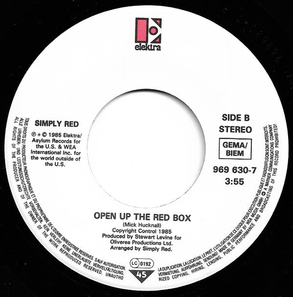 Simply Red : Money's Too Tight (To Mention) (7", Single)