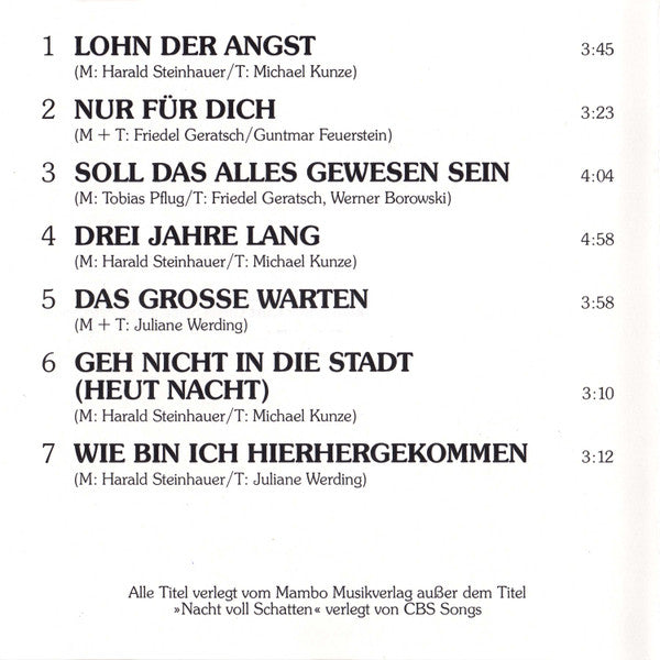 Juliane Werding : Ohne Angst (CD, Album)