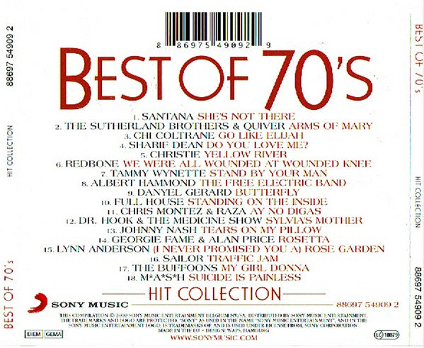 Various : Hit Collection - Best Of 70's (CD, Comp)