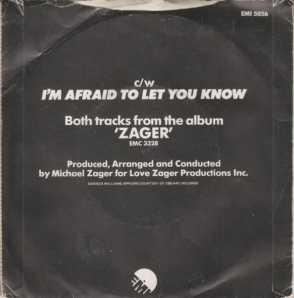 The Michael Zager Band With Deniece Williams : Time Heals Every Wound (7")