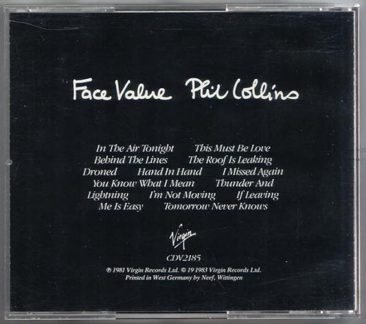 Phil Collins : Face Value (CD, Album, RE)