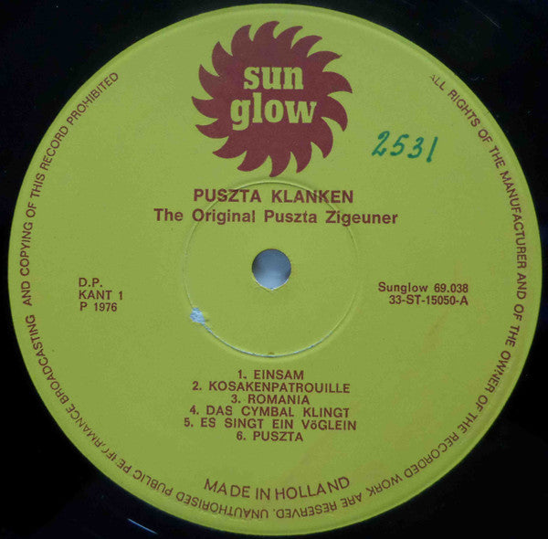 Original Puszta-Zigeuner : Puszta Klanken (LP)