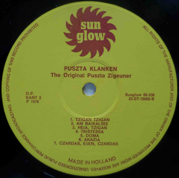 Original Puszta-Zigeuner : Puszta Klanken (LP)