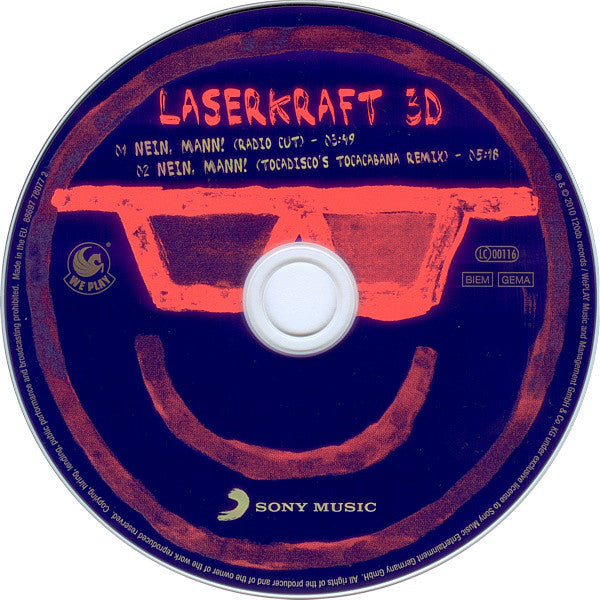 Laserkraft 3D : Nein, Mann! (CD, Single)