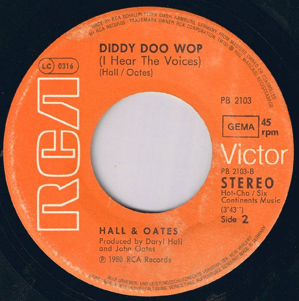 Daryl Hall & John Oates : You've Lost That Lovin' Feeling (7", Single)