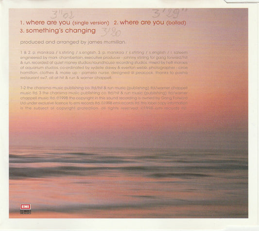 Imaani : Where Are You (CD, Single)