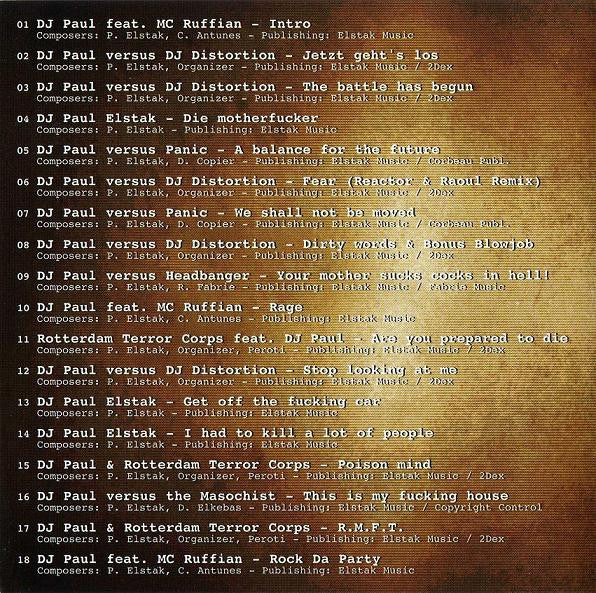 Paul Elstak : The Offensive Mix (CD, Mixed)