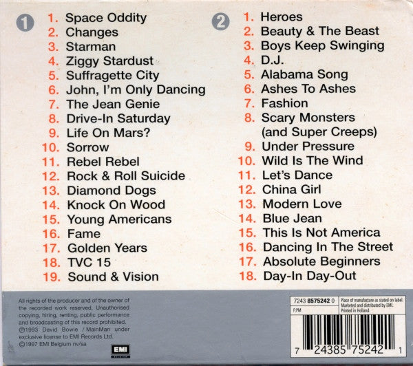 David Bowie : The Singles Collection (2xCD, Comp, RE, RM, Sli)