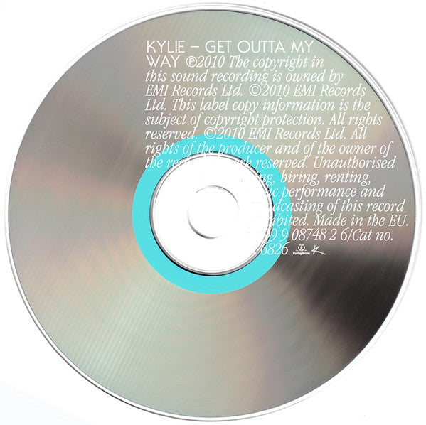 Kylie Minogue : Get Outta My Way (CD, Single, Car)