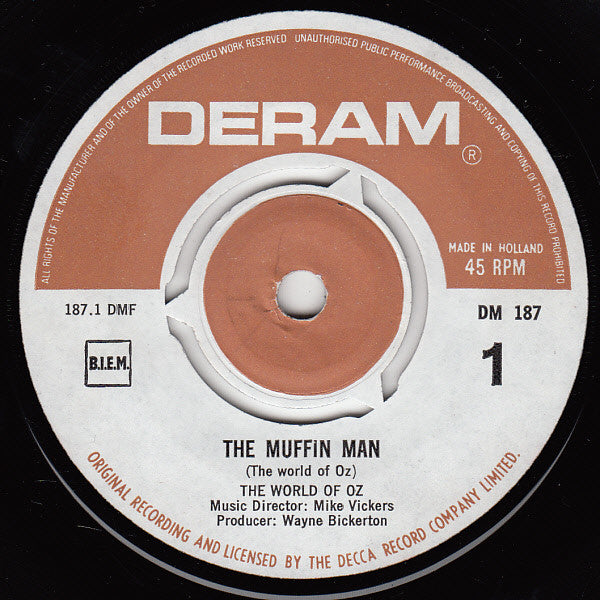 The World Of Oz : The Muffin Man / Peter's Birthday (7", Single, Mono)