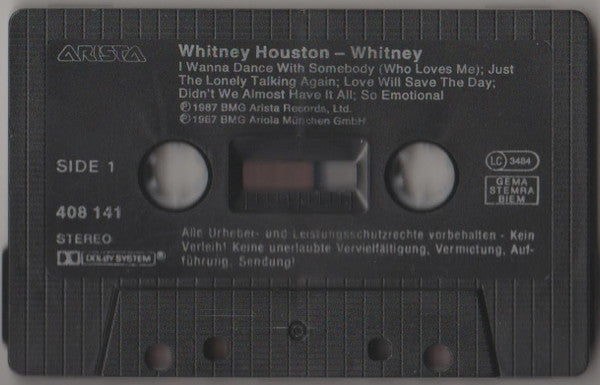 Whitney Houston : Whitney (Cass, Album)