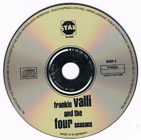 Frankie Valli and The Four Seasons : The 20 Greatest Hits (CD, Comp)
