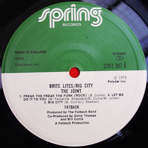The Fatback Band : Brite Lites, Big City (LP, Album)
