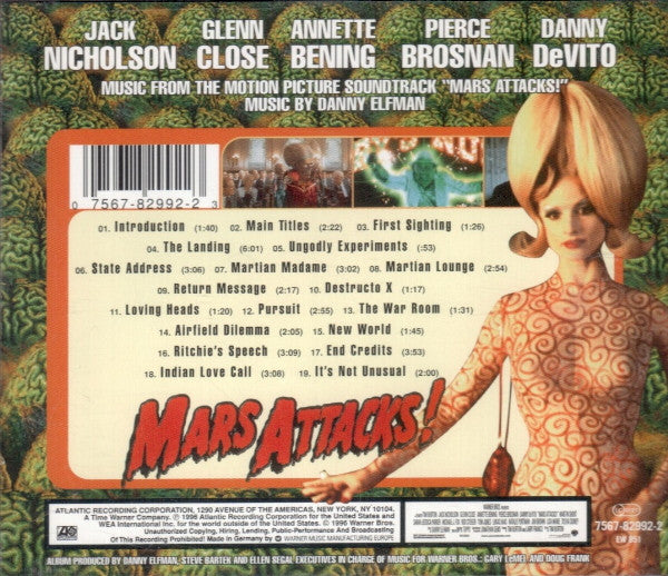 Danny Elfman : Mars Attacks! (Music From The Motion Picture Soundtrack) (CD, Album)