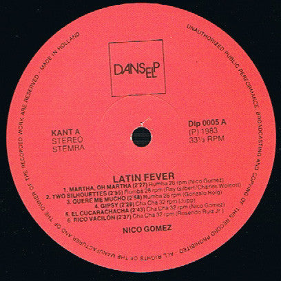 Nico Gomez : Latin Fever (LP, Album)