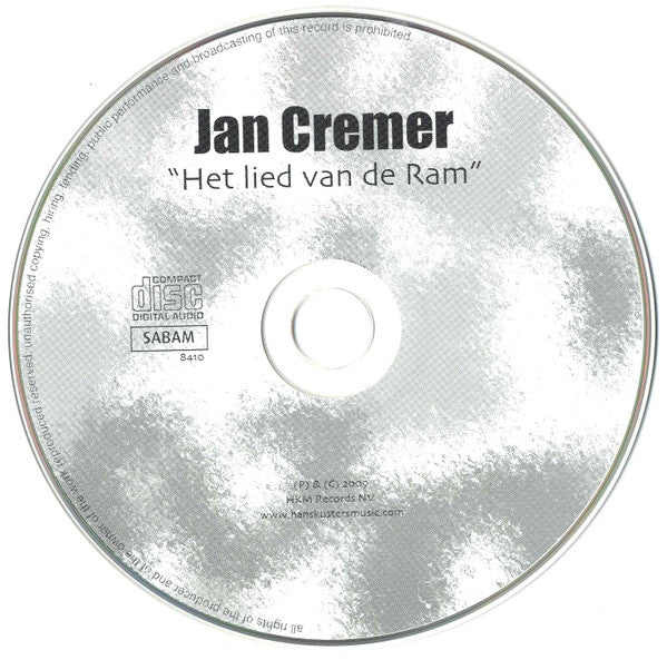 Jan Cremer : "Het Lied Van De Ram" (CD)