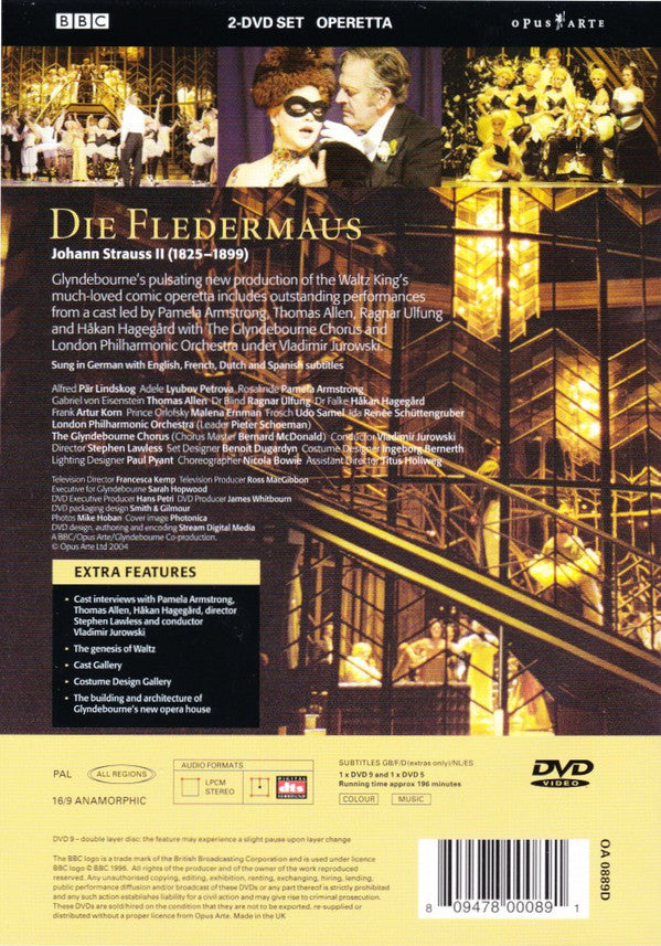 Johann Strauss Jr. : Die Fledermaus (2xDVD-V, PAL)