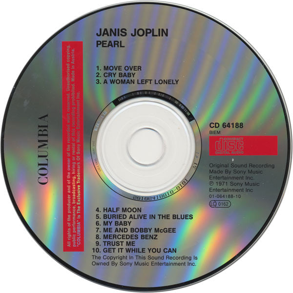 Janis Joplin : Pearl (CD, Album, RE)
