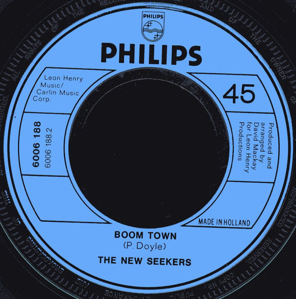 The New Seekers : I'd Like To Teach The World To Sing (7", Single, Inj)